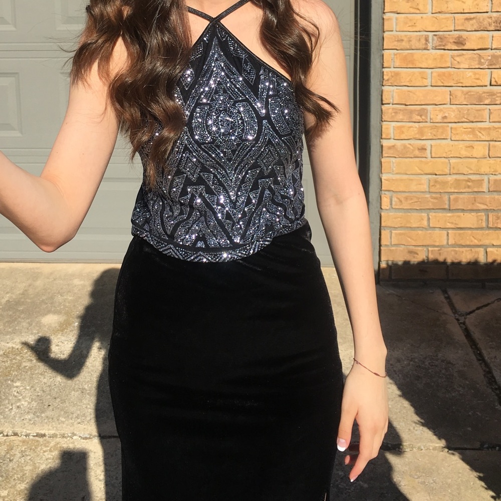 Two piece Prom dress.